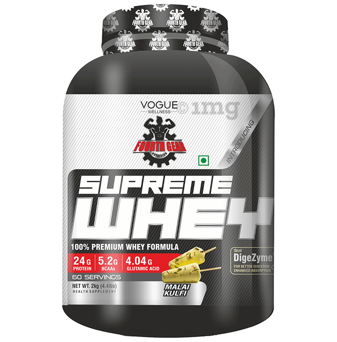 Fourth Gear Nutrition Supreme Whey Powder Malai kulfi