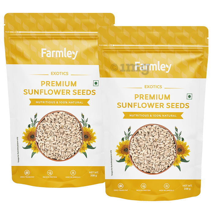 Farmley Exotics Premium Sunflower Seeds (200gm Each)