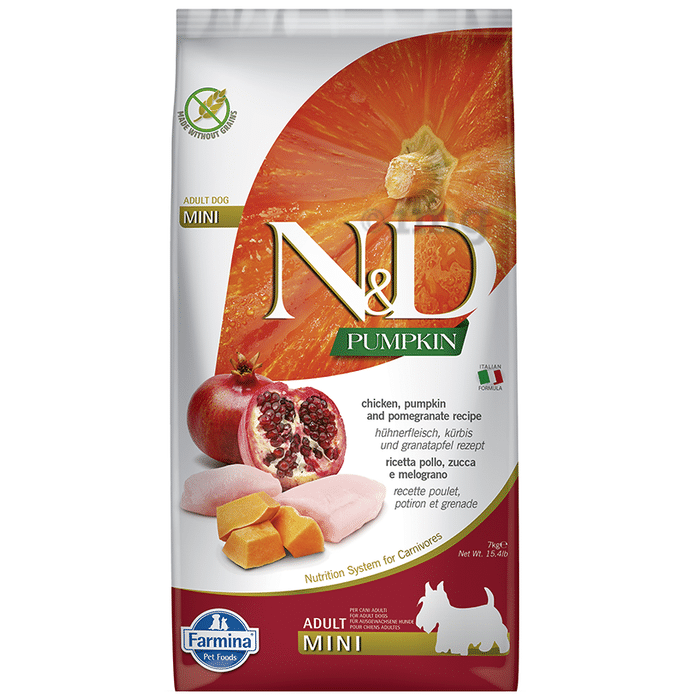 Farmina Pet Foods N&D Pumpkin Chicken & Pomegranate Grain Free Dog Food (Adult Mini)