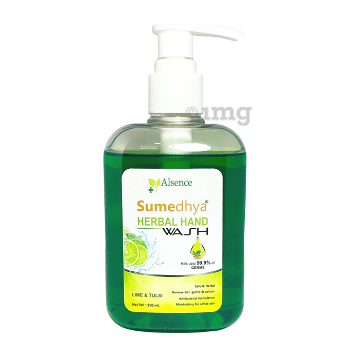 Alsence Sumedhya Herbal Hand Wash Lime & Tulsi (250ml Each)
