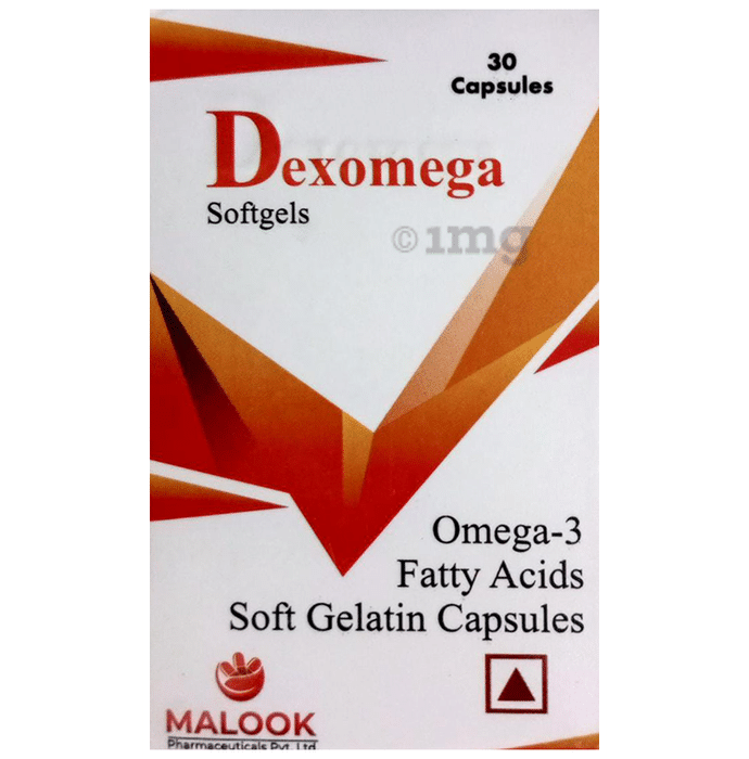 Dexomega Omega 3 Fatty Acids Soft Gelatin Capsule