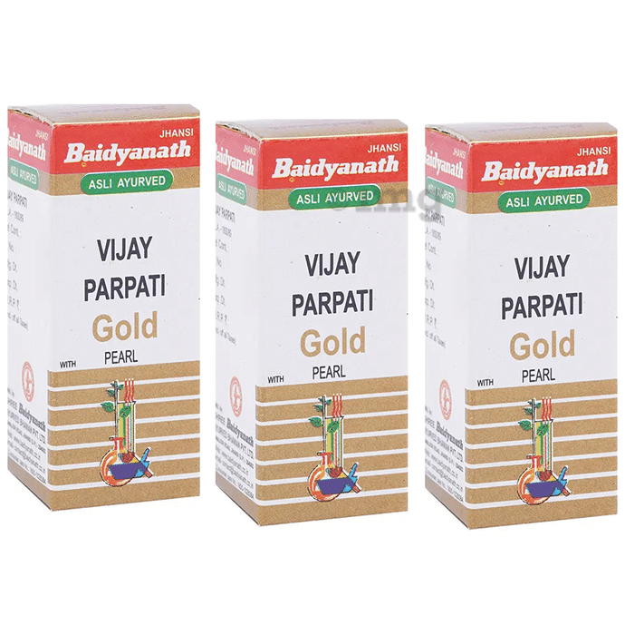 Baidyanath (Jhansi)  Vijay Parpati Gold with Pearl Powder (2gm Each)