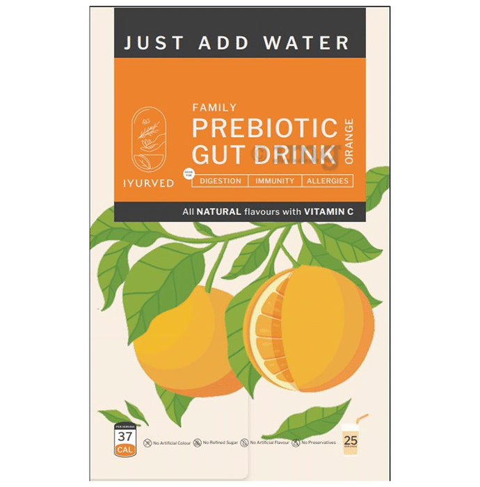 Iyurved Family Prebiotic Gut Drink Orange