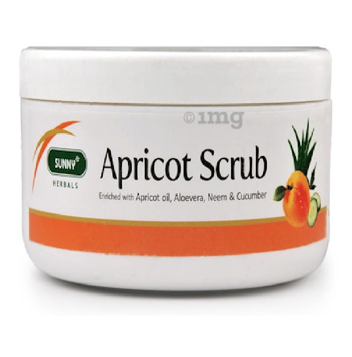 Sunny Herbals Apricot Aloevera with Neem & Cucumber Scrub