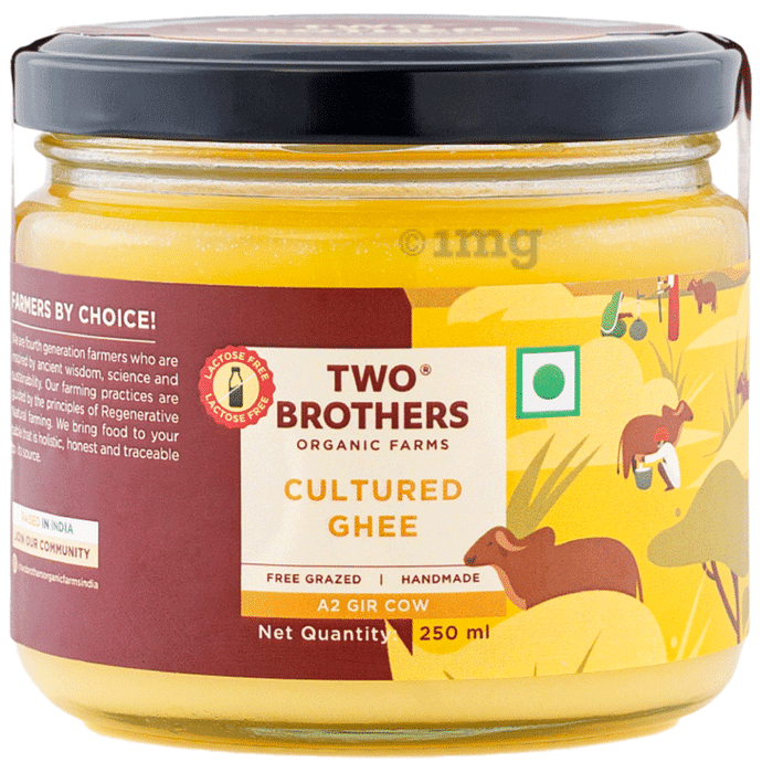 Two Brothers Organic Farm A2 Gir Cow Cultured Ghee