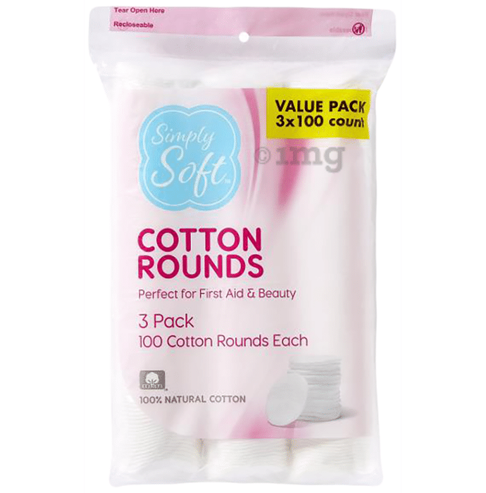 Medline Simply Soft Cotton Rounds