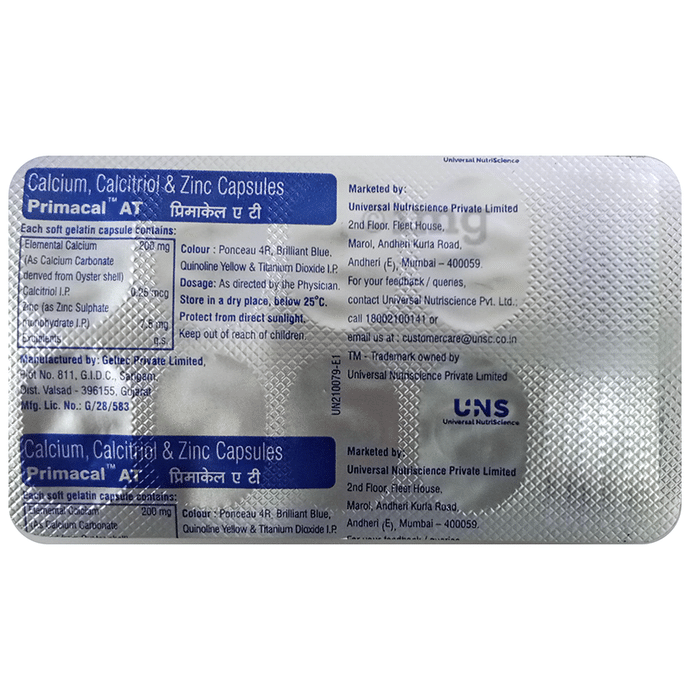 Primacal AT Calcium & Mineral Supplement Capsule