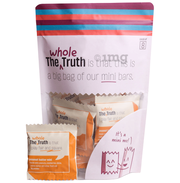 The Whole Truth Mini Protein Bar (27gm Each) | Flavour Peanut Butter