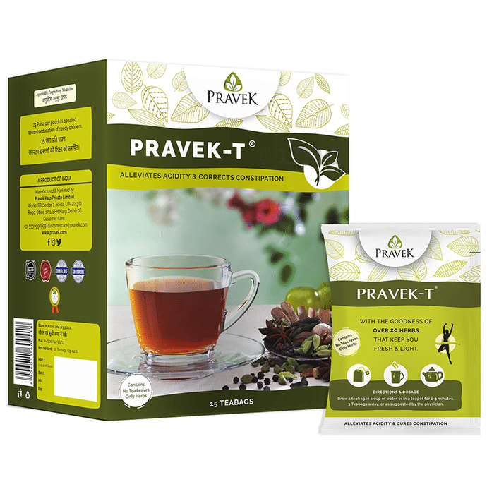 Pravek-T Herbal Tea for Relieving Acidity & Constipation