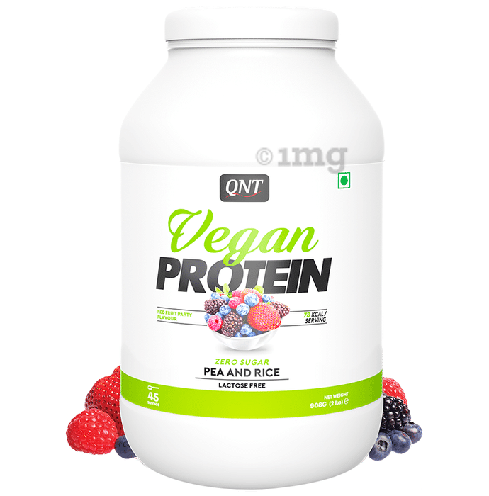 QNT Vegan Protein Powder Red Fruit Party