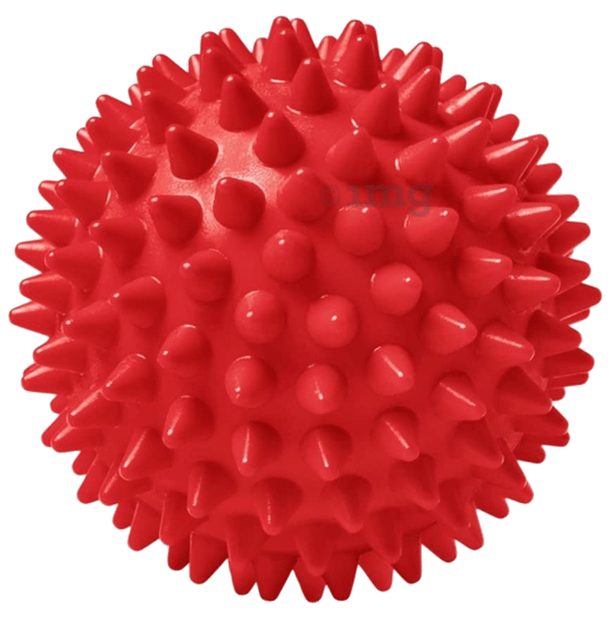 Healthtrek Acupressure Spiky Massage/Stress Ball Red