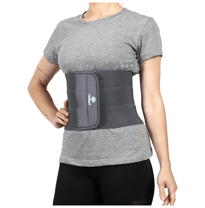 Longlife Abdominal Belt After Delivery for Tummy Reduction Small Grey