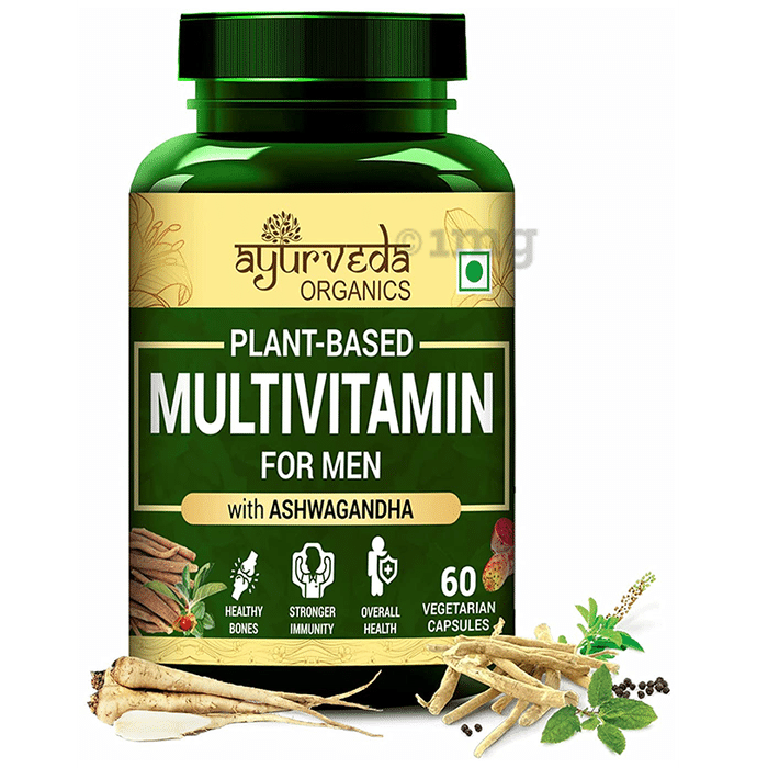 Ayurveda Organics Plant-Based Multivitamin Vegetarian Capsule for Men