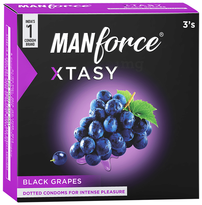 Manforce Xtasy Condom Black Grapes