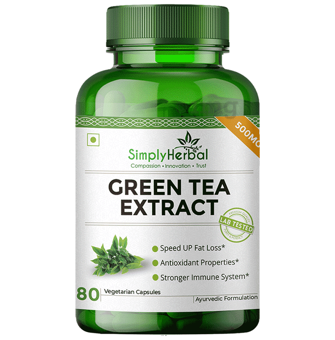 Simply Herbal Green Tea Extract Vegetarian Capsule