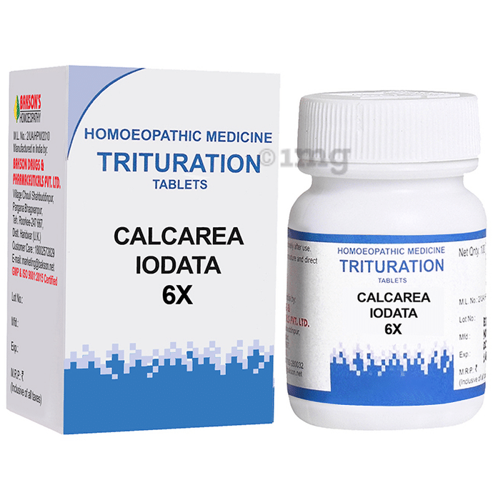 Bakson's Homeopathy Calcarea Iodata Trituration Tablet 6X