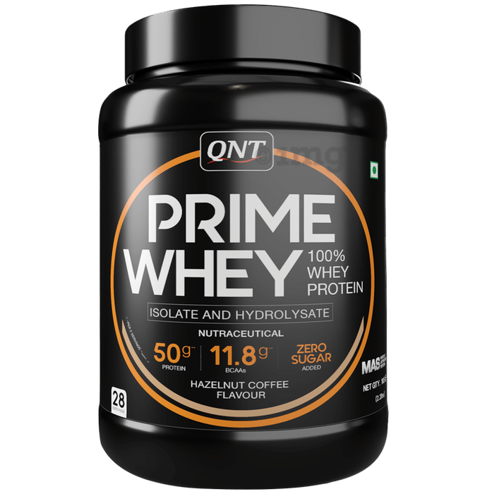 QNT Prime Whey Isolate & Hydrolysate Powder Hazelnut Coffee
