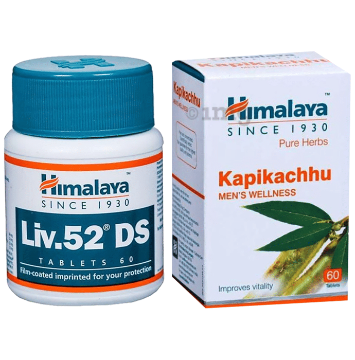 Himalaya Combo Pack of Liv. 52 DS Tablet (60) & Kapikachhu Tablet (60)