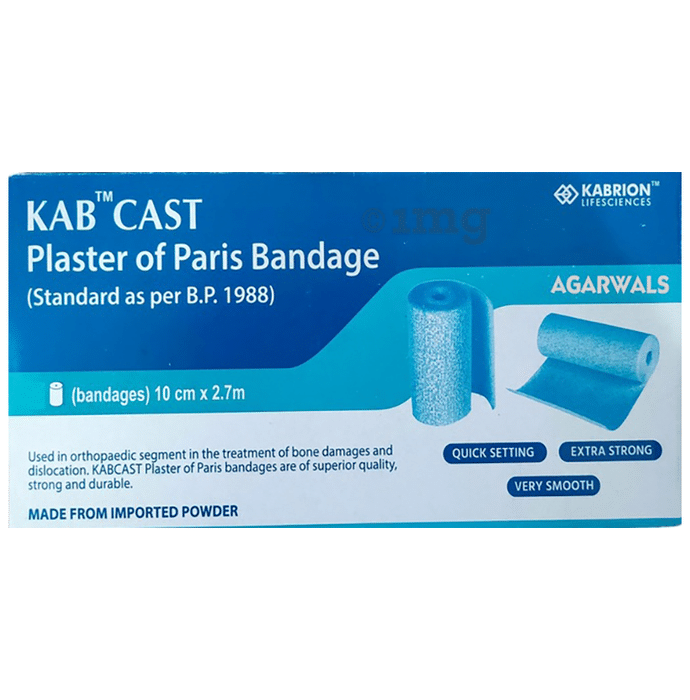 Kabrion  Kabcast Plaster of Paris Bandage 10cm x 2.7m 10cm x 2.7m
