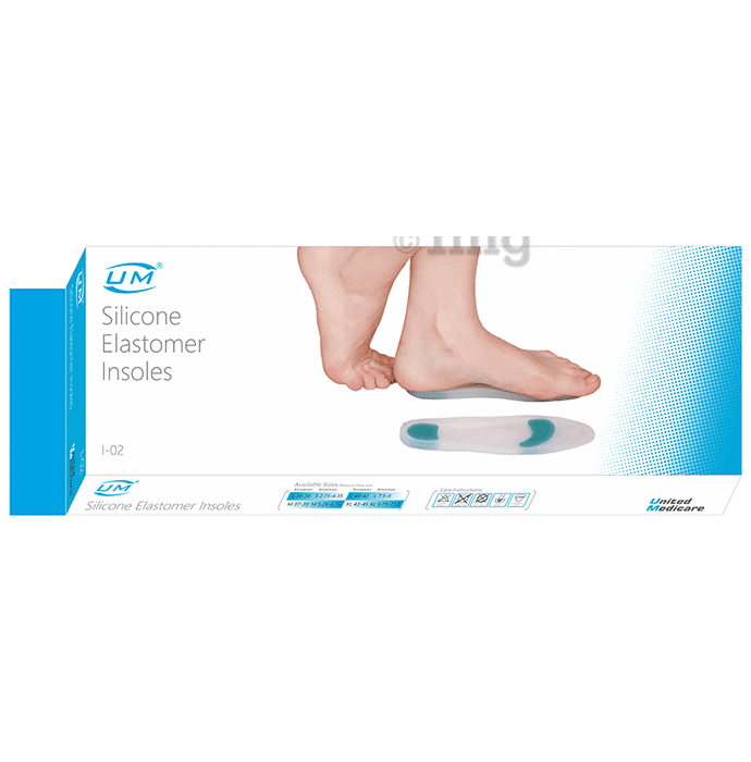 United Medicare Silicone Elostomer Insoles Medium