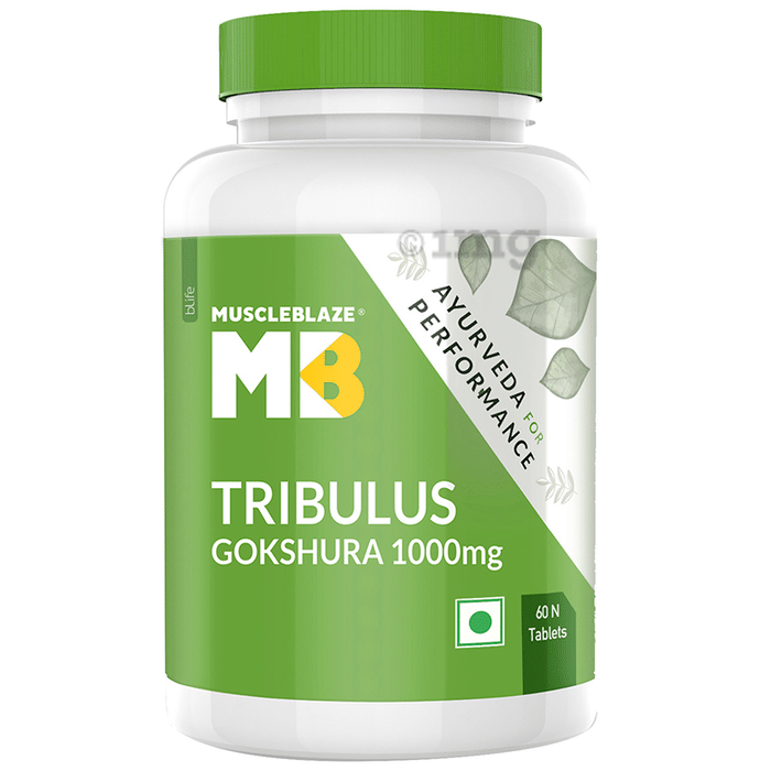 MuscleBlaze Tribulus Gokshura 1000mg Tablet | For Muscle Gain & Vitality