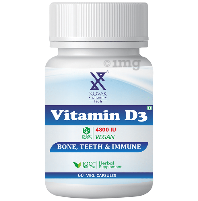 Xovak Pharmtech Vitamin D3 4800IU Veg Capsule