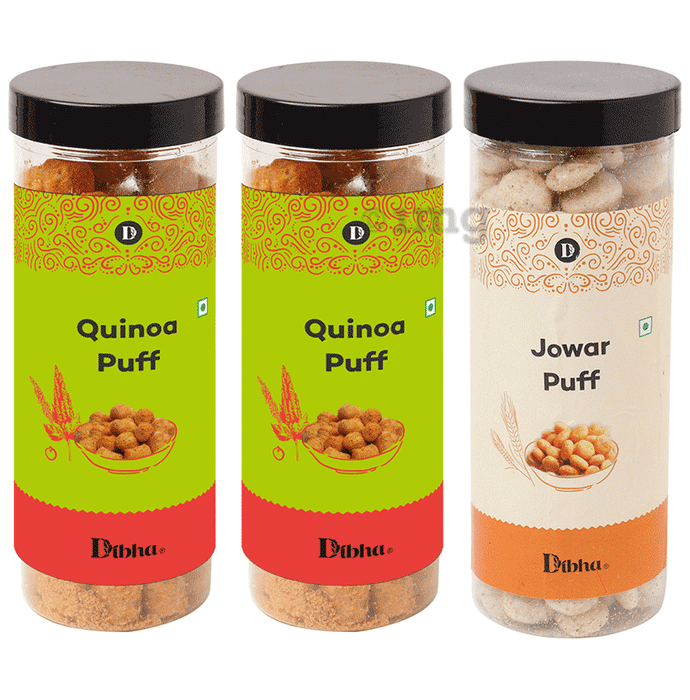 Dibha Quinoa Puff &  Jowar Puff (100g Each)