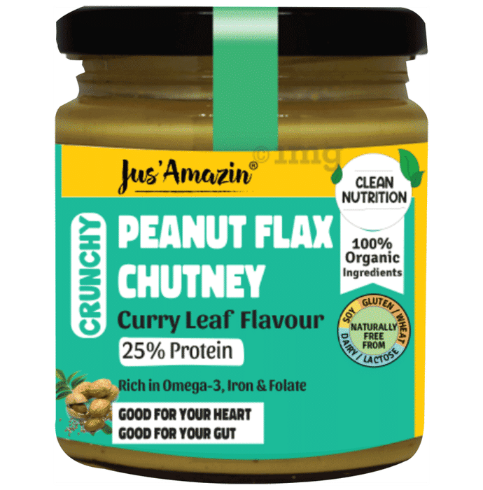 Jus Amazin Peanut Flax Chutney Crunchy Curry Leaf