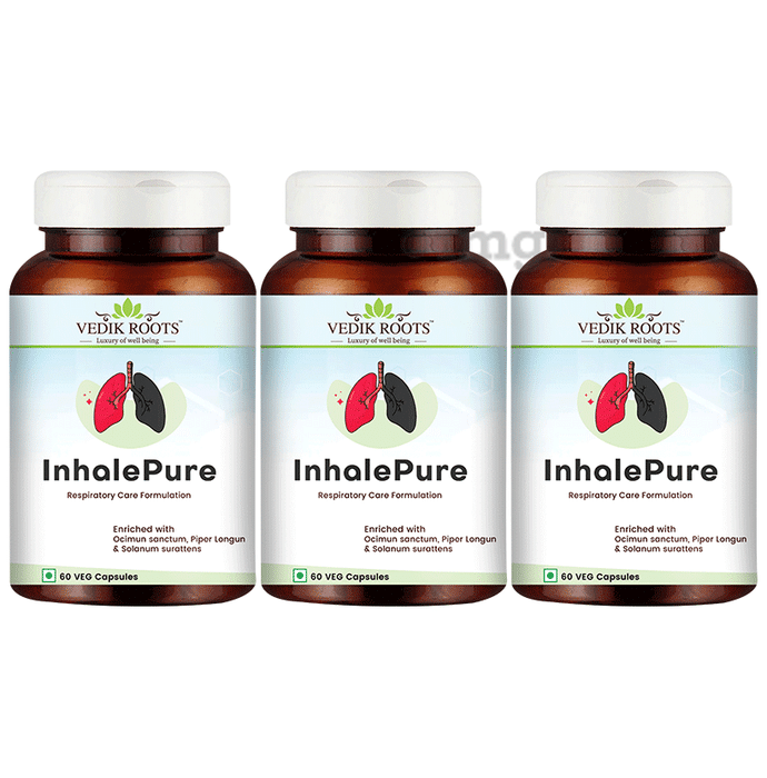 Vedikroots Inhale Pure Veg Capsule (60 Each)