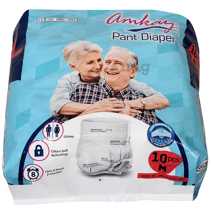 Amkay Pant Pull Diapers | Easy-to-wear | High Absorbency and Leak Proof Medium
