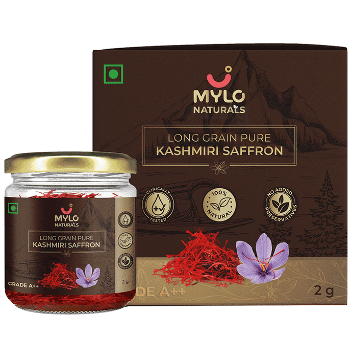 Mylo Naturals Long Grain Pure Kashmiri Grade A++ Saffron