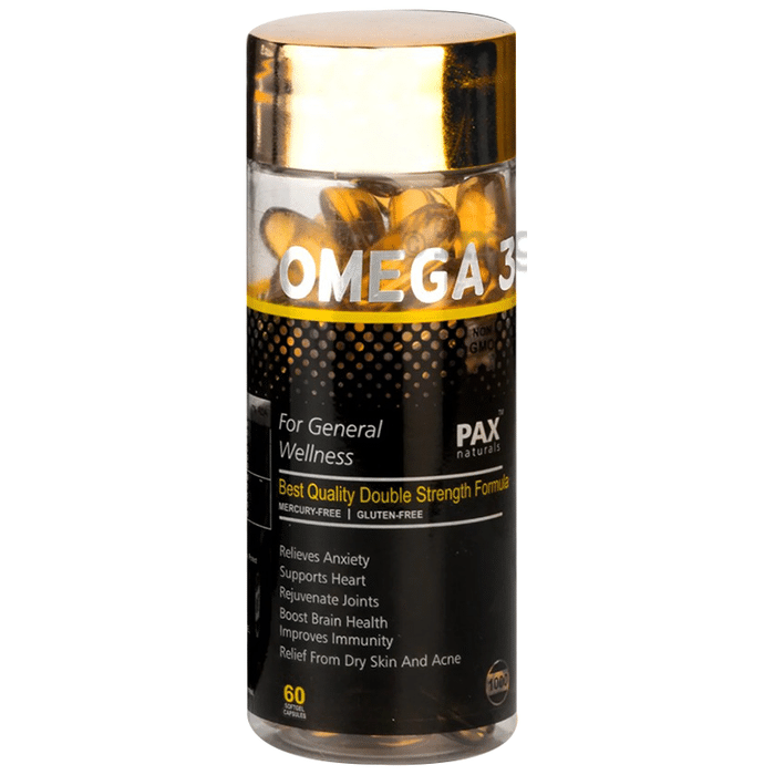 Pax Naturals Omega 3 Softgel Capsule