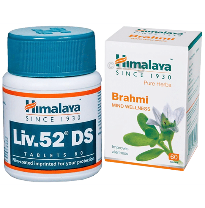 Himalaya Combo Pack of Liv. 52 DS Tablet (60) & Brahmi Tablet (60)