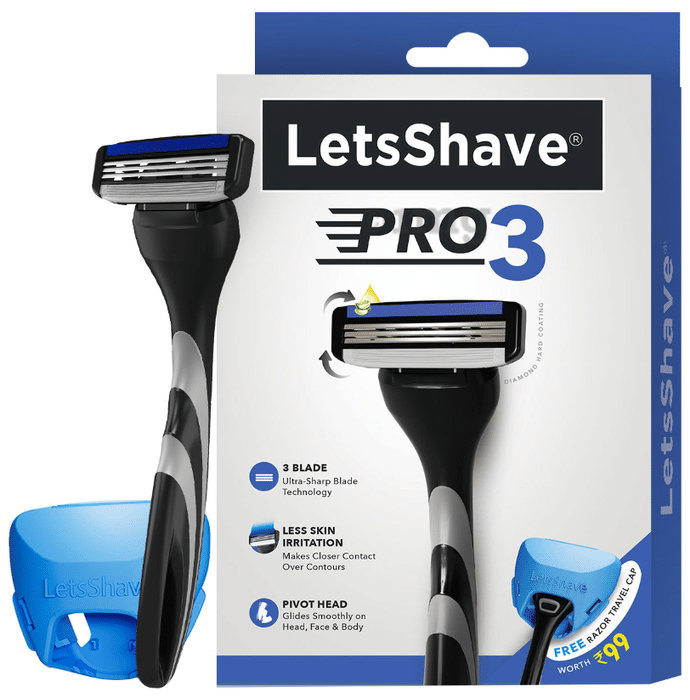 LetsShave Pro 3 Blade Shaving Razor