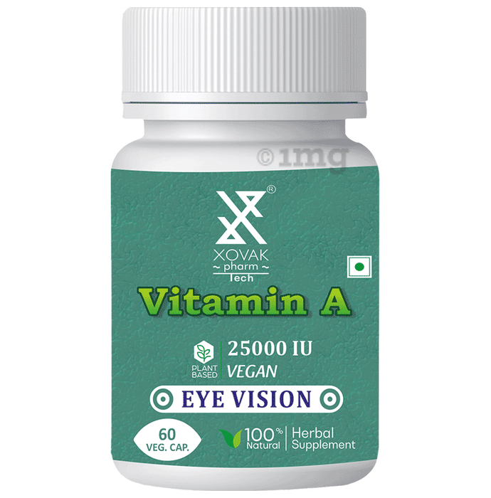 Xovak Pharmtech Vitamin A 25000IU Veg Capsule