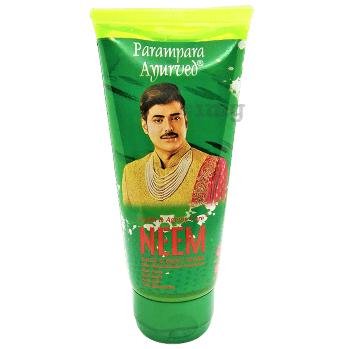 Parampara Ayurved Neem Face & Body Wash (75ml Each)