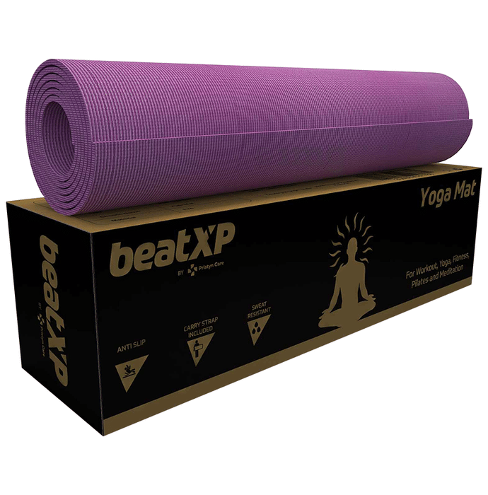 beatXP Pro Grip Yoga Mat Purple 6mm GHVMEDFIT065
