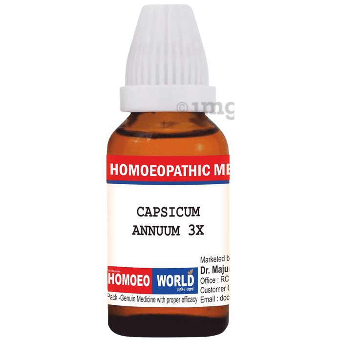 Dr. Majumder Homeo World Capsicum Annum Dilution (30ml Each) 3X