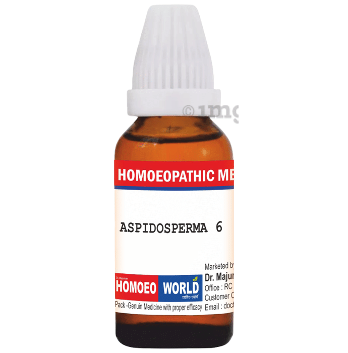 Dr. Majumder Homeo World Aspidosperma Dilution (30 ml Each) 6 CH
