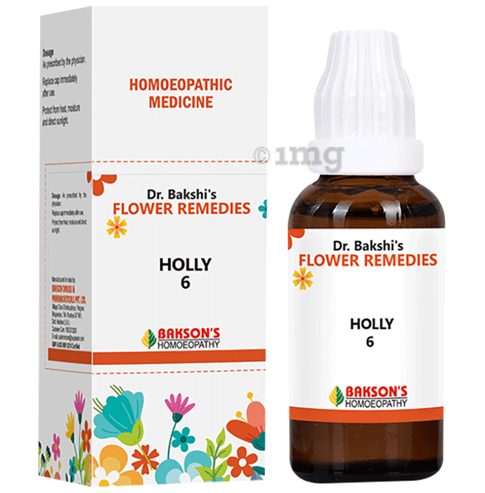 Bakson's Dr. Bakshi's Bach Flower Holly 6 CH