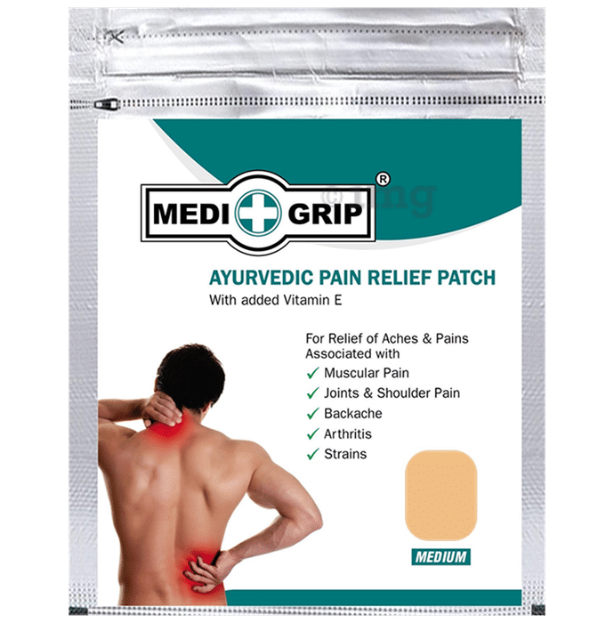 Medigrip Ayurvedic Pain Relief Patch Medium Brown