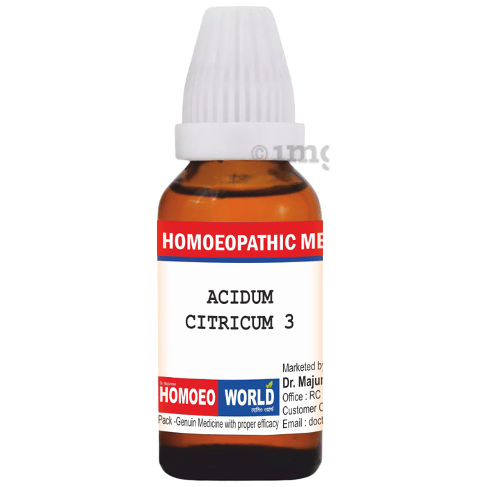 Dr. Majumder Homeo World Acidum Citricum Dilution (30ml Each) 3