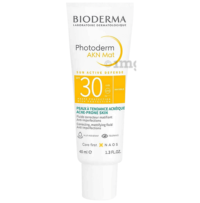 Bioderma Photoderm AKN Mat Sunscreen SPF 30 PA++++ | For Acne Prone Skin