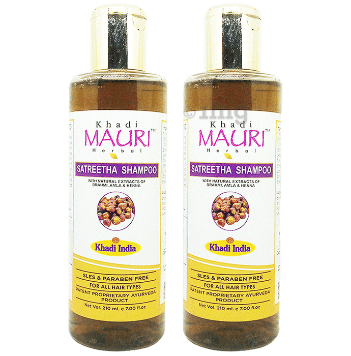 Khadi Mauri Herbal Satritha Shampoo(210ml Each)