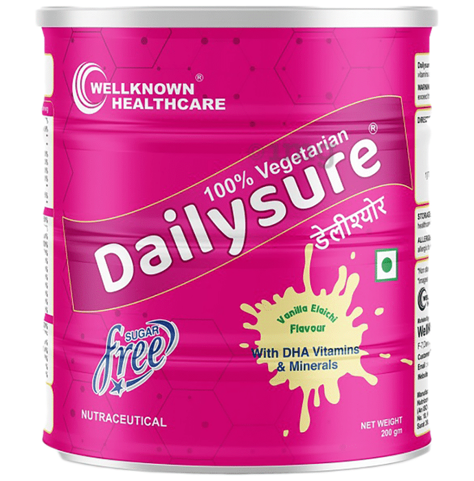 Wellknown Healthcare Dailysure Powder Vanilla Elaichi Sugar Free
