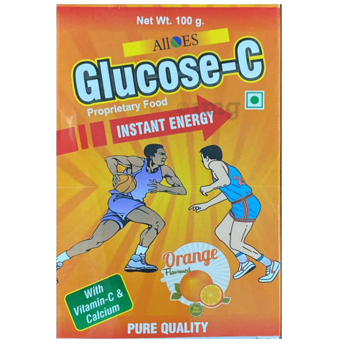 Alloes Glucose-C Powder with Vitamin C & Calcium Orange