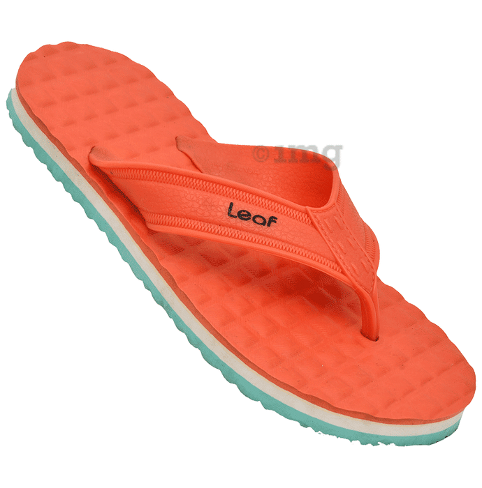 Leaf Footwear Cloud Comfort Orthopaedic Slippers Peach Green 8