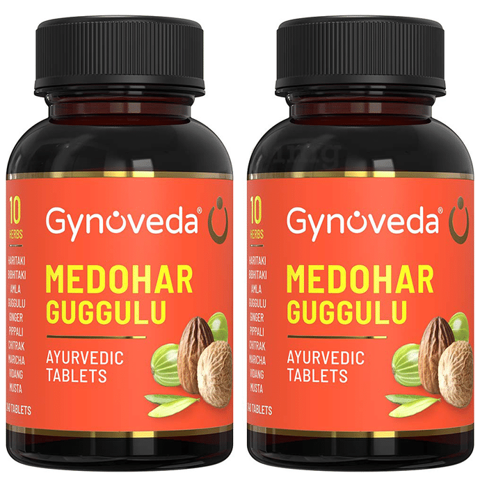 Gynoveda Medohar Guggulu Ayurvedic Tablet (240 Each) | For Weight Management