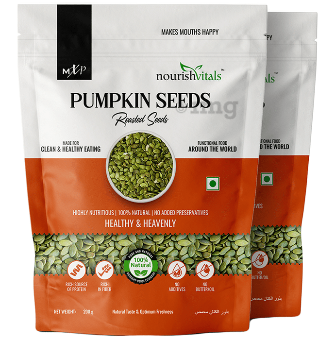 NourishVitals Roasted Pumpkin Seed (200gm Each)