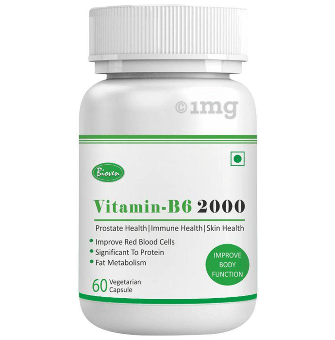 Bioven Vitamin B6 2000 Vegetarian Capsule